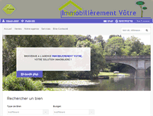 Tablet Screenshot of immobilierement-votre.com